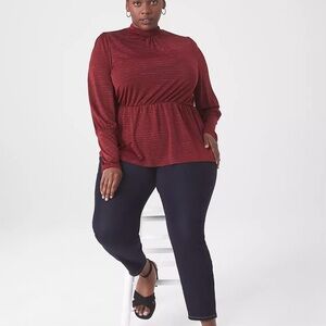 Lane Bryant Deep Red Blouse
